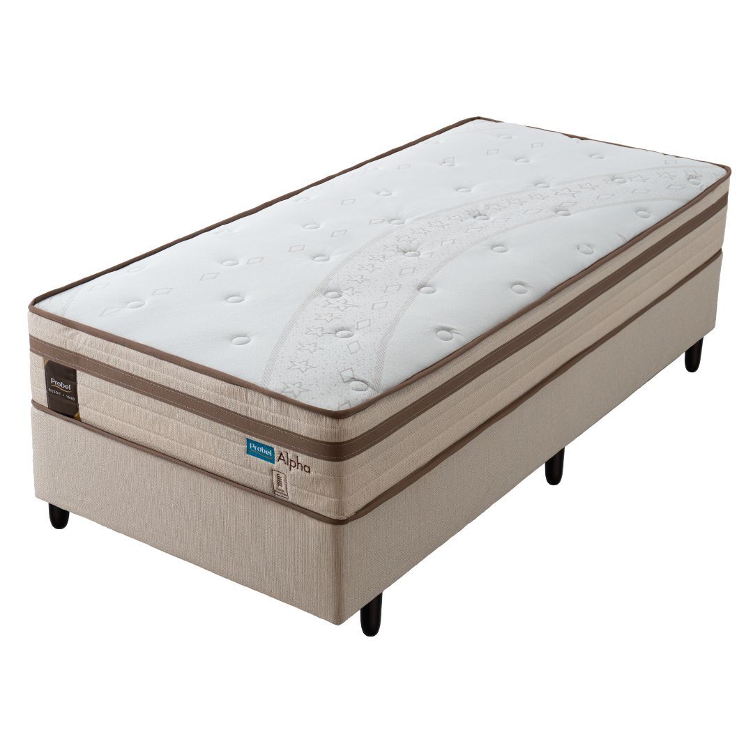 Conjunto Box Solteiro Mola Ensacada Probel Alpha (88x188x52cm)