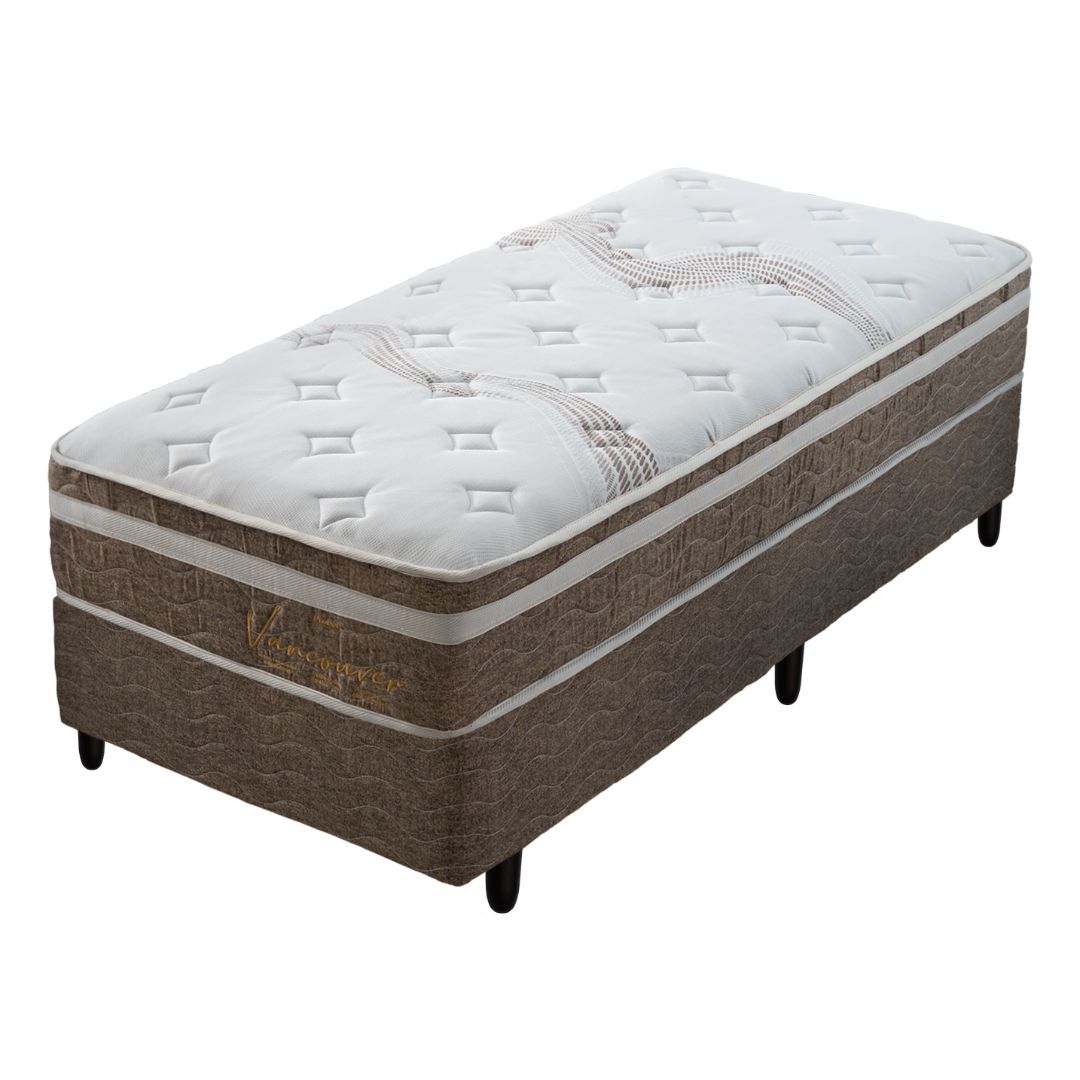 Conjunto Box Solteiro Mola Ensacada Probel Vancouver (88x188x54cm)