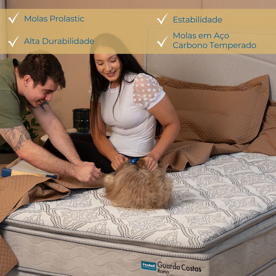 Conjunto Box Solteiro Mola Probel Roma (88x188x56cm) - Imagem 2