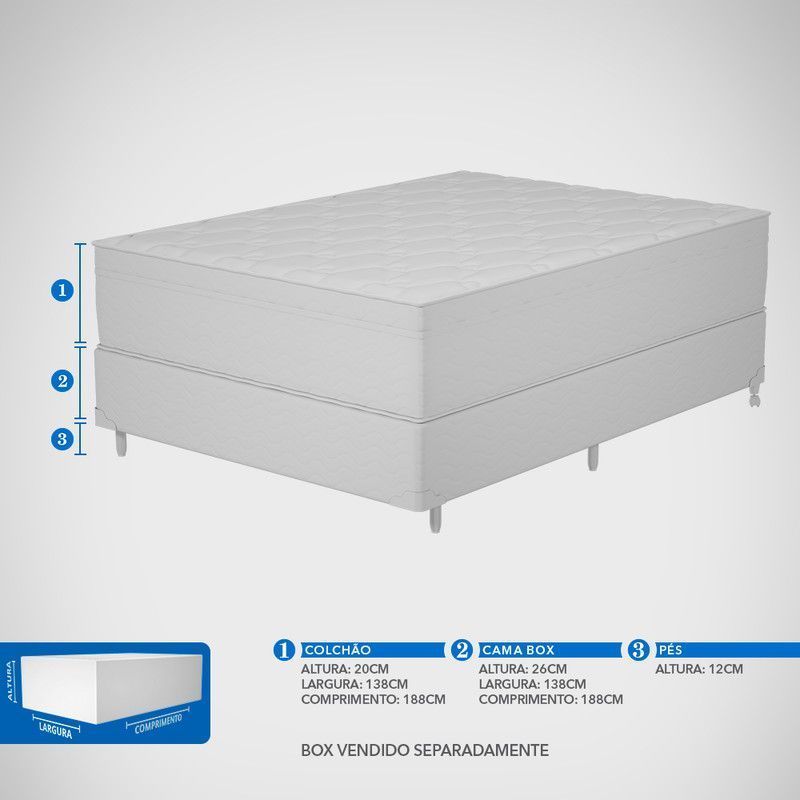 Conjunto Box Casal Mola Ensacada Probel One Springs - Imagem 7