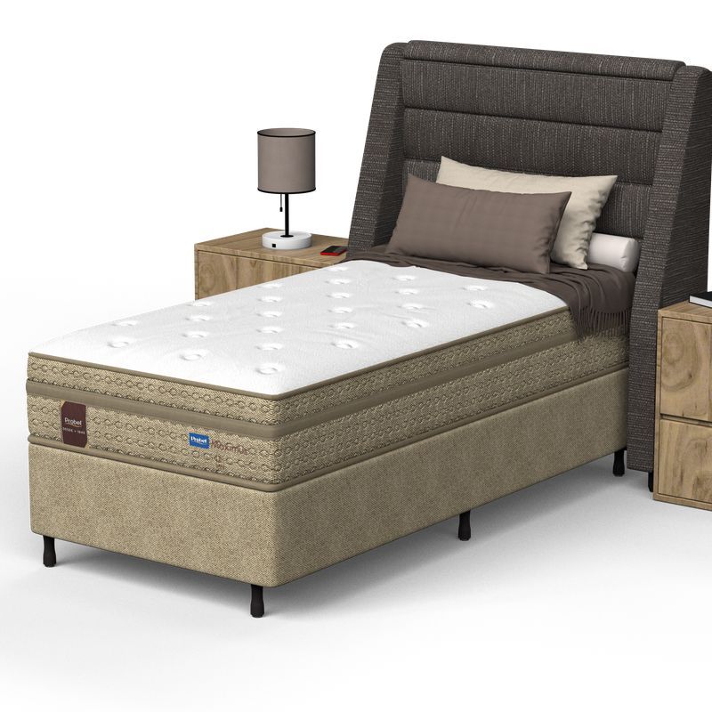 Colchão Solteiro Mola Ensacada Probel Máximus Plus Branco - Imagem 2