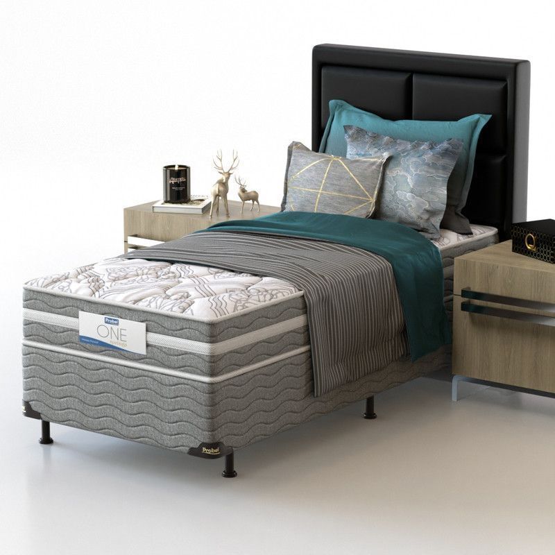 Conjunto Box Solteiro Mola Ensacada Probel One Springs - Imagem 2