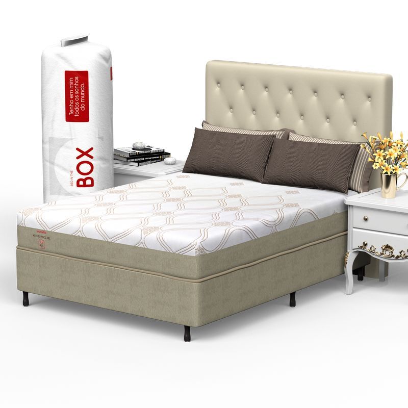 Colchão Casal Espuma Visco Gel Prodormir Active In Box - Imagem 2
