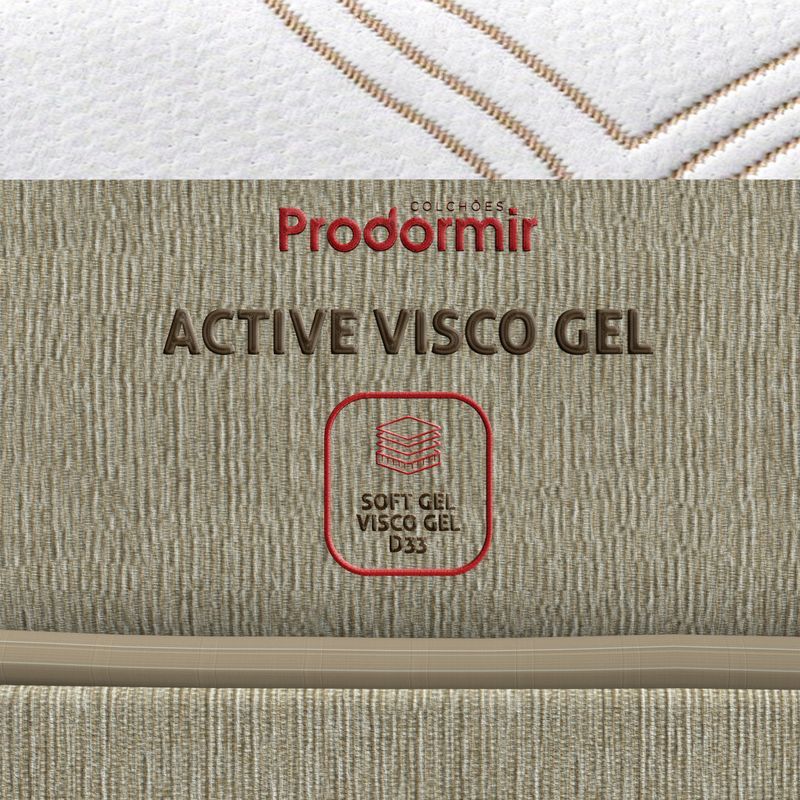 Colchão Casal Espuma Visco Gel Prodormir Active In Box - Imagem 5