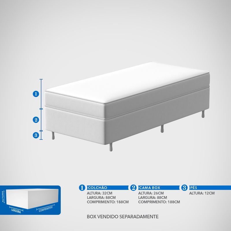 Colchão Solteiro Mola Ensacada Prodormir Loft - Imagem 7