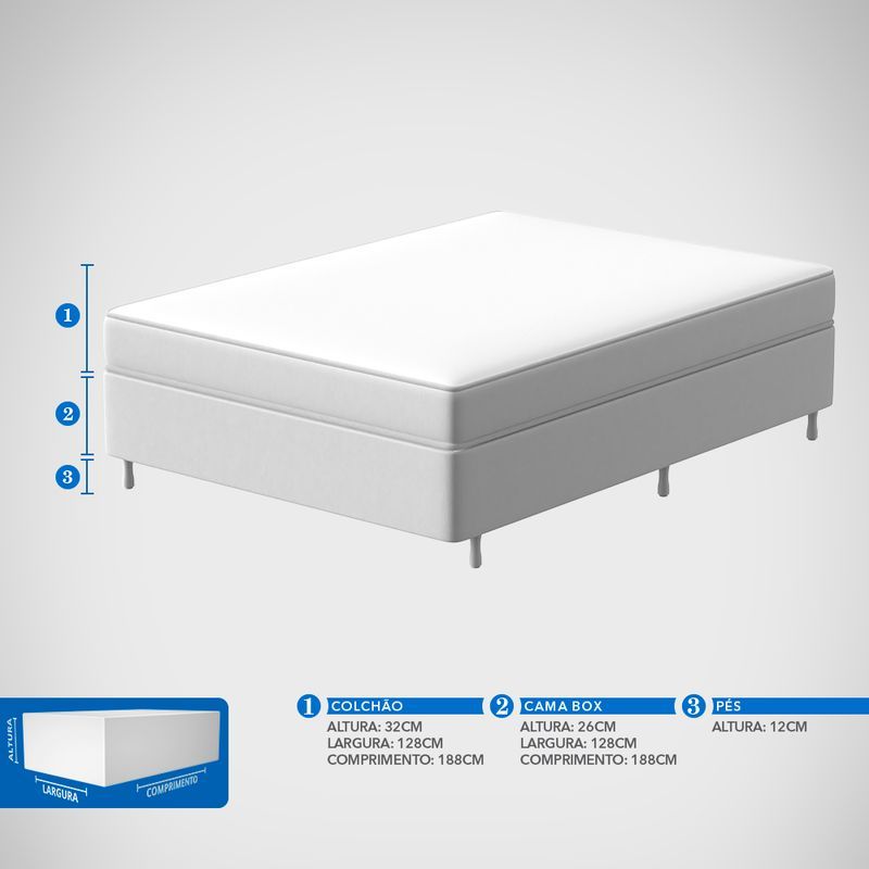 Conjunto Box Viúva Mola Ensacada Prodormir Loft - Imagem 8