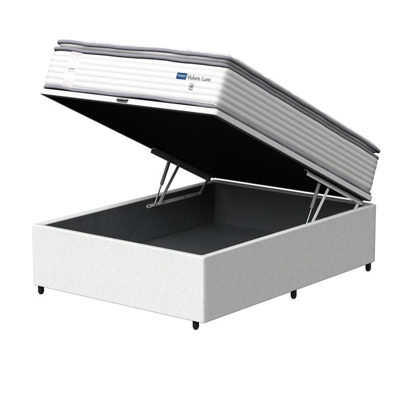 Kit Box Baú Casal + Colchão Mola Probel Volare Luxo