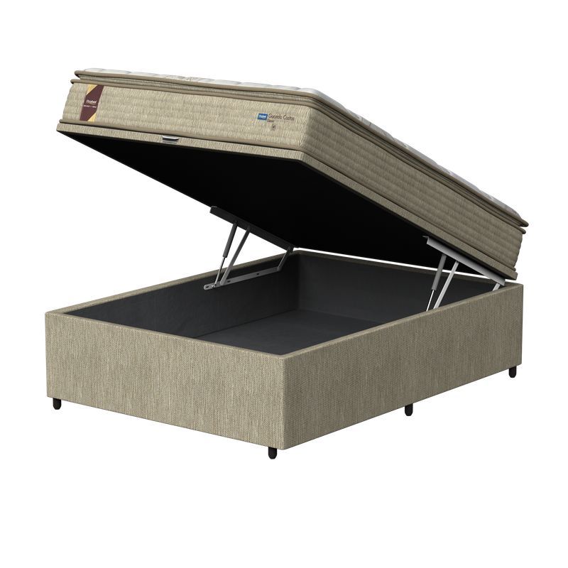 Kit Box Baú Casal + Colchão Mola Probel Siena