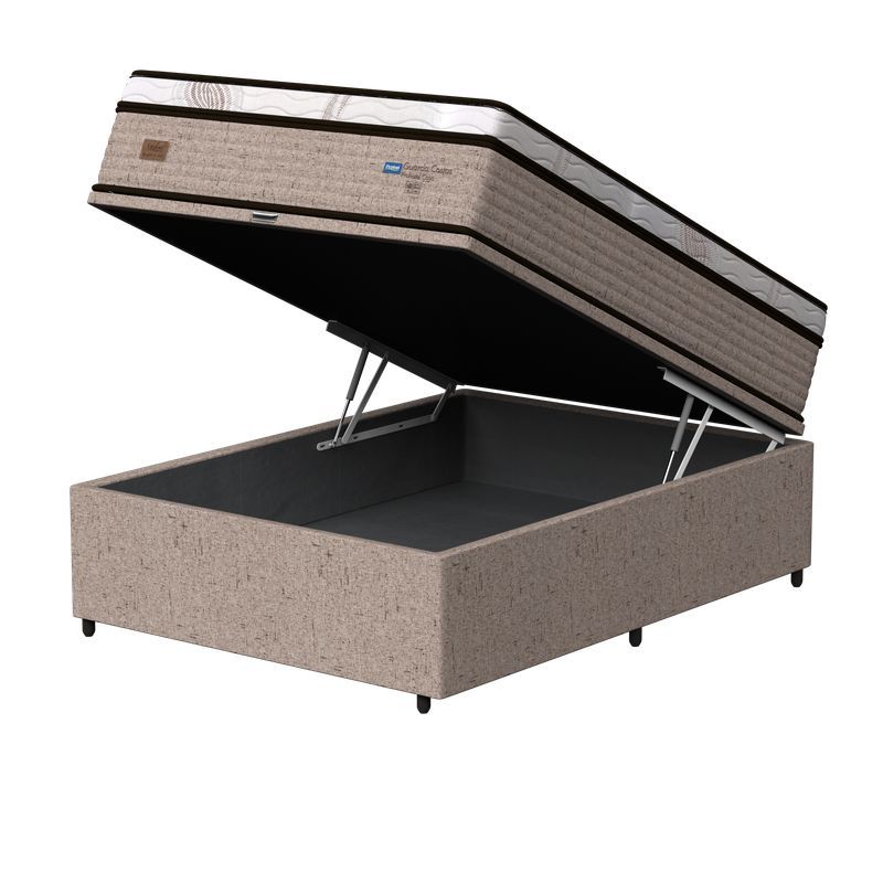 Kit Box Baú Casal + Colchão Mola Probel Prohotel Casa