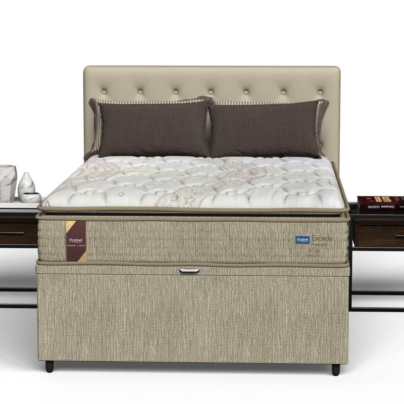 Kit Box Baú Viúva + Colchão Mola Ensacada Probel Excede Premium - Imagem 5