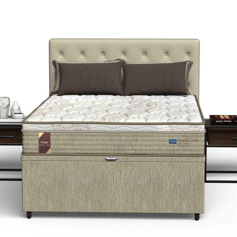 Kit Box Baú Viúva + Colchão Mola Ensacada Probel Turim Springs - Imagem 5