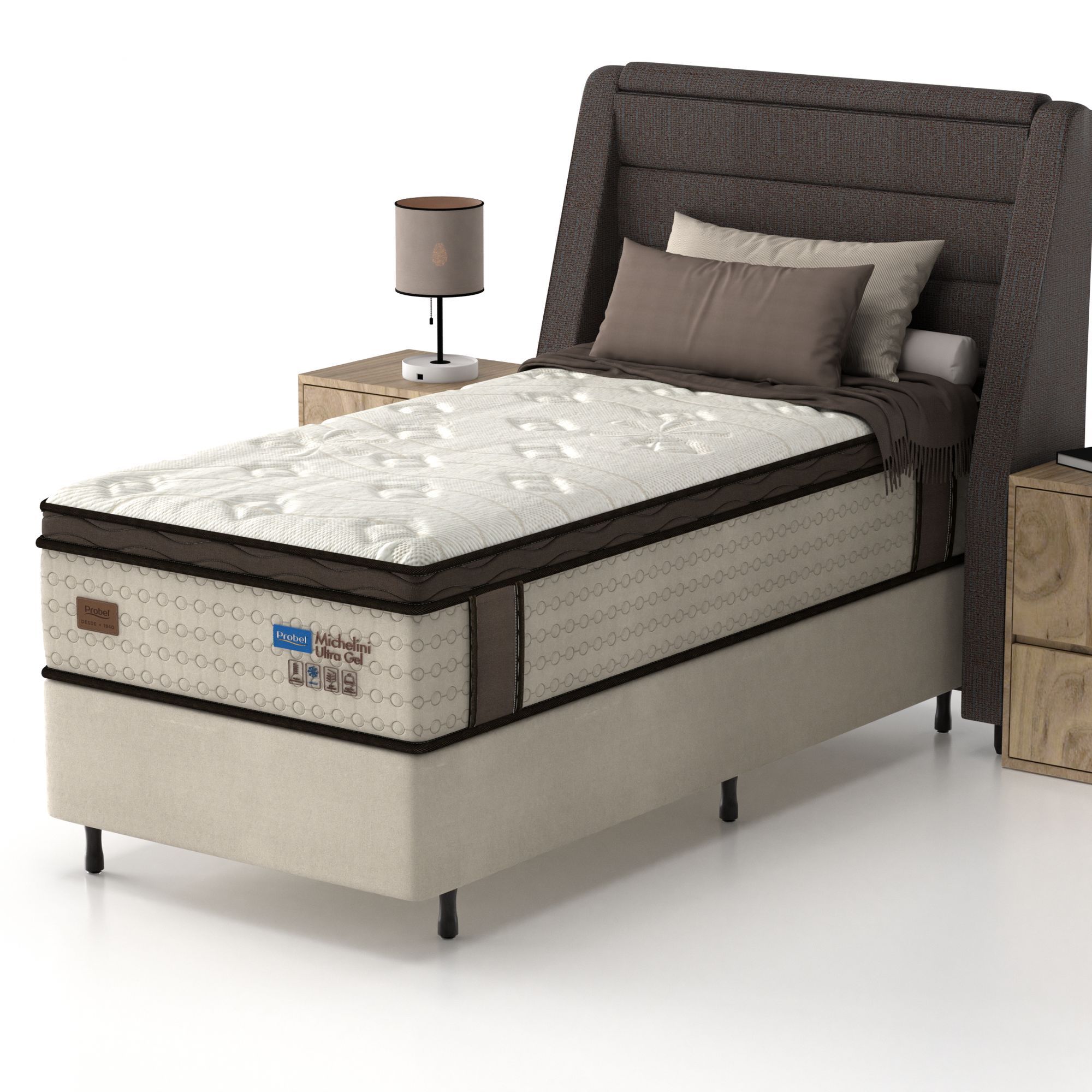 Colchão Solteirão Mola Ensacada Probel Michelini (120x203x36cm) - Imagem 2