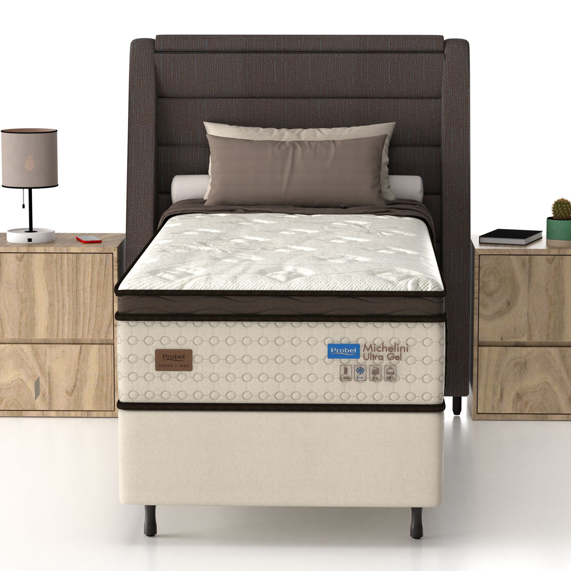 Colchão Solteirão Mola Ensacada Probel Michelini (120x203x36cm) - Imagem 3