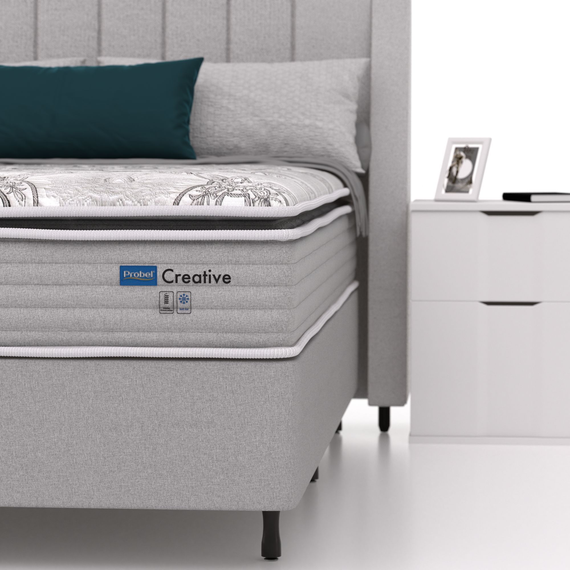 Colchão Solteiro Mola Ensacada Probel Creative Soft Gel - Imagem 5