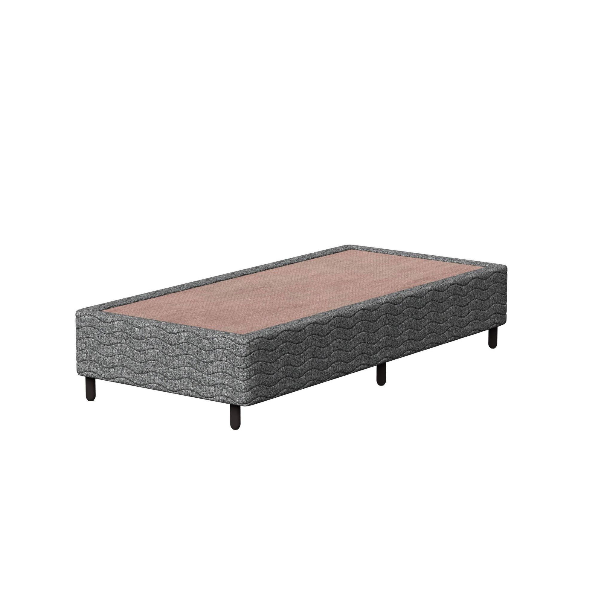 Base Box Solteirão Probel Luxo Tela Preto (100x200x26cm)