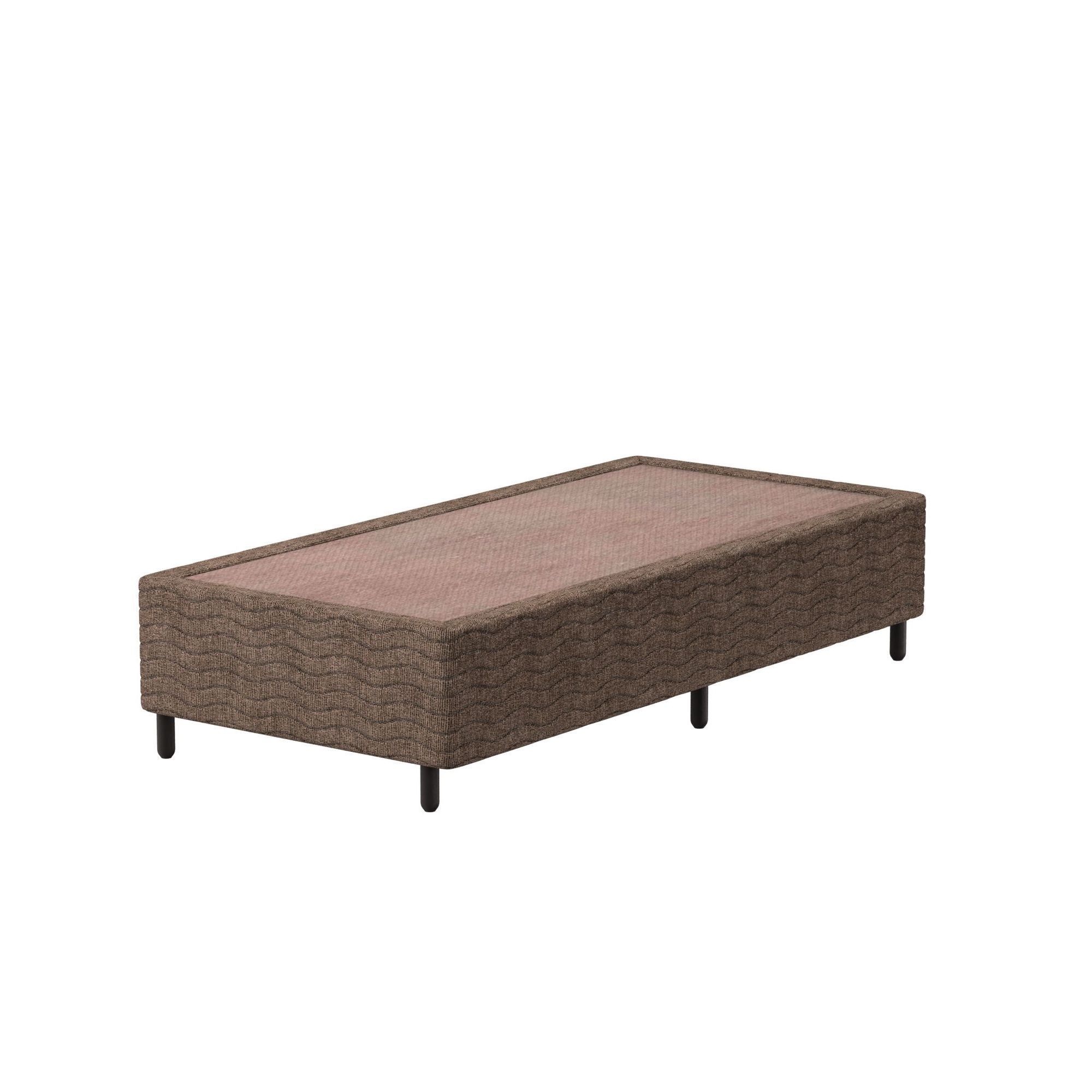 Base Box Solteirão Probel Luxo Tela Marrom (100x200x26cm)