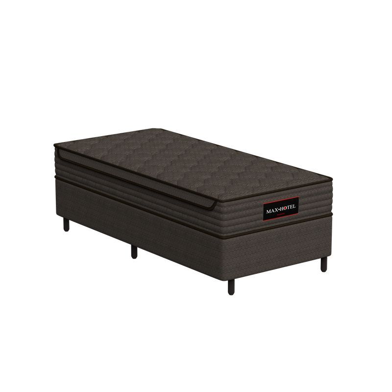 Conjunto Box Solteirão Mola Ensacada Prodormir Max Hotel Essential Springs (90x200x49cm)