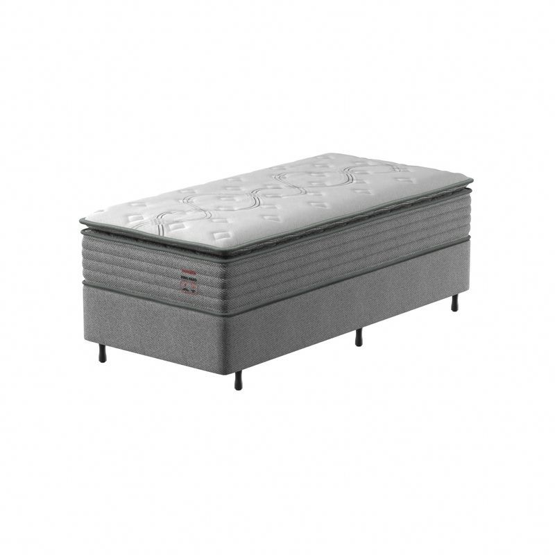 Conjunto Box Solteirão Mola Ensacada Prodormir King Hard (100x200x60cm)