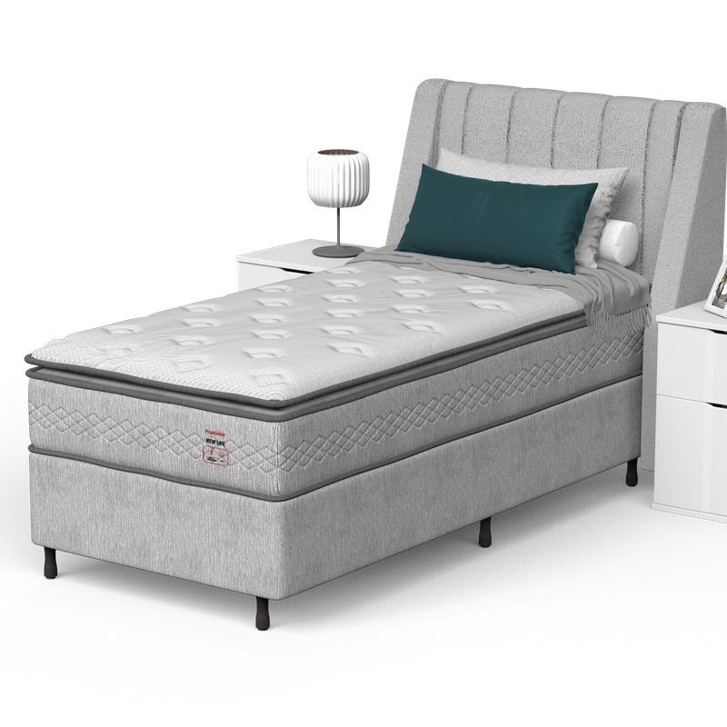 Conjunto Box Solteirão Mola Ensacada Prodormir New Life (100x200x56cm) - Imagem 2