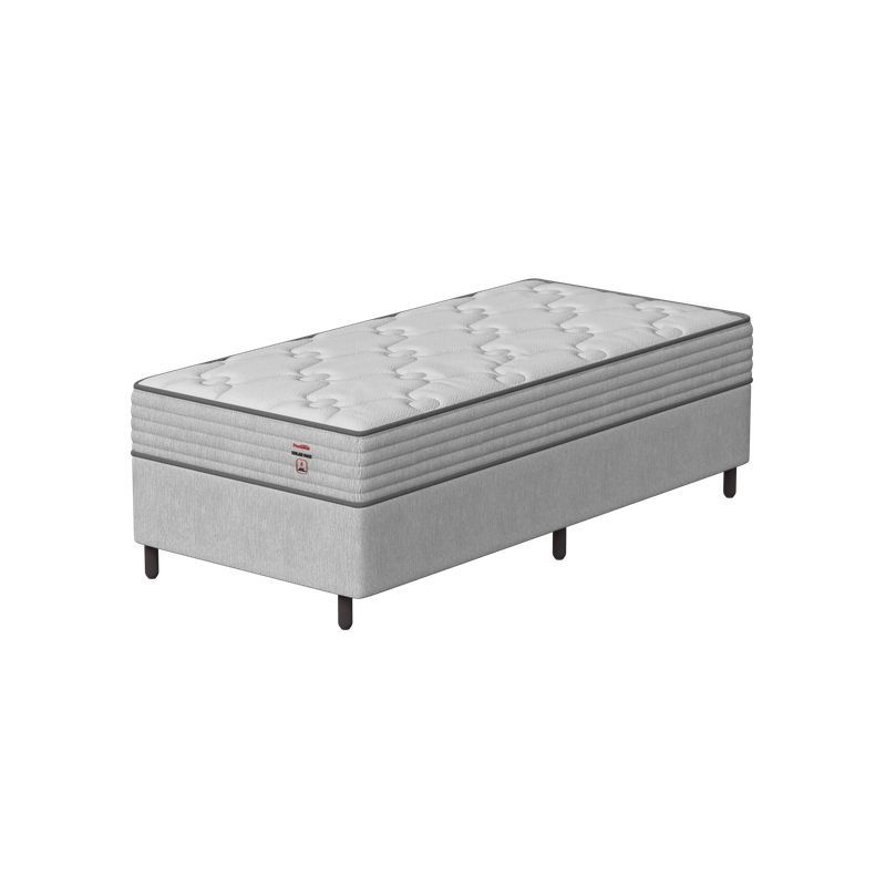 Conjunto Box Solteirão Mola Ensacada Prodormir Solar Max (100x200x50cm)