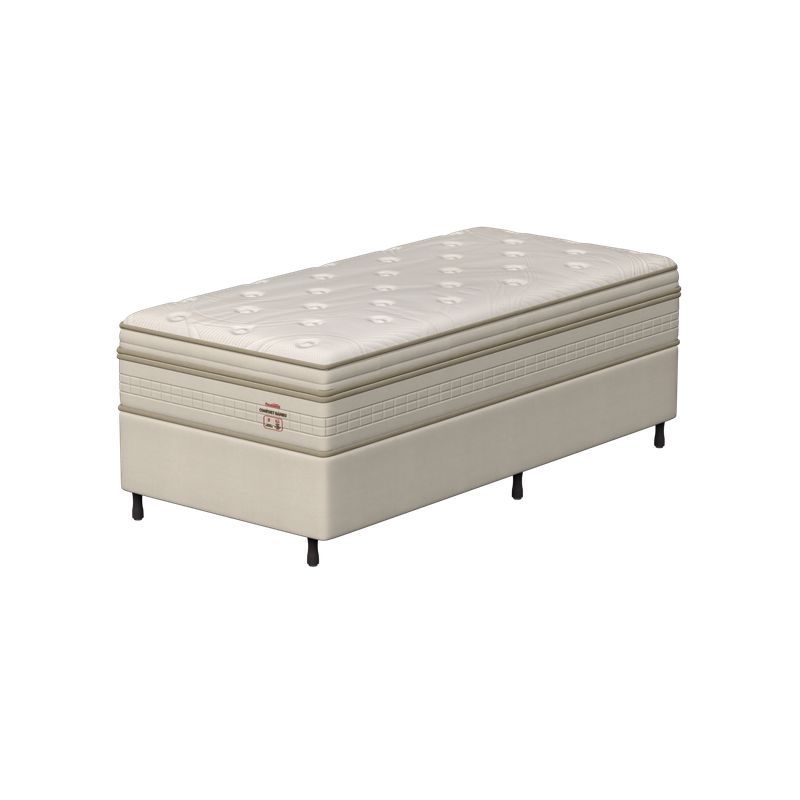 Conjunto Box Solteirão Mola Ensacada Prodormir Comfort Bambu (100x200x60cm)