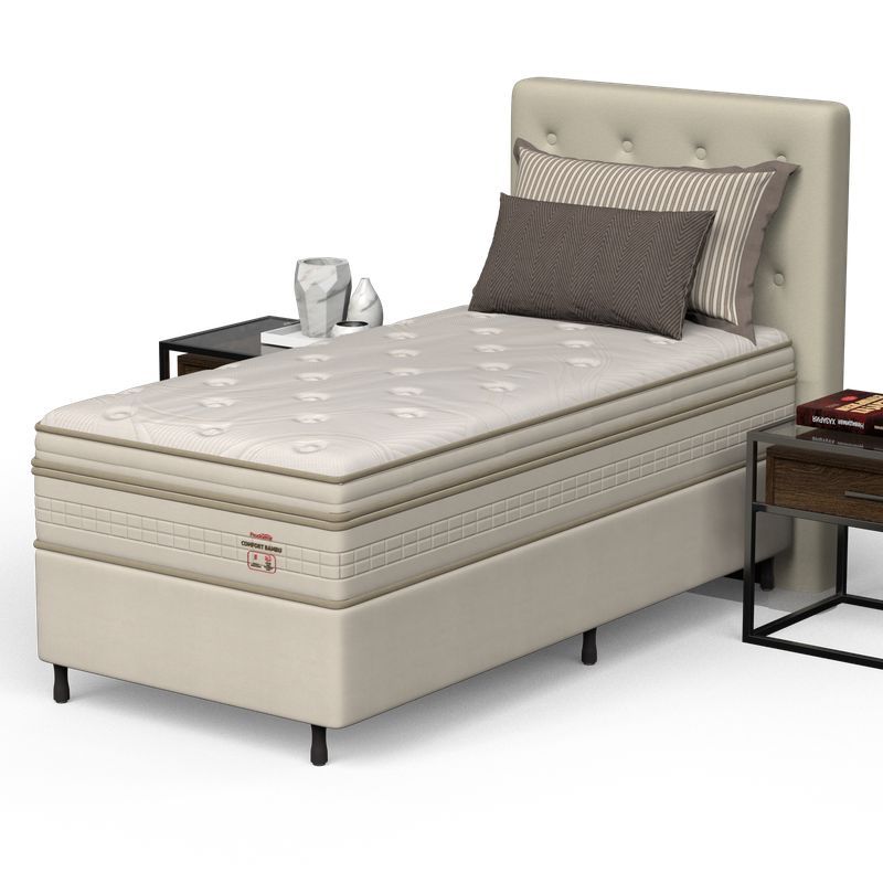Conjunto Box Solteirão Mola Ensacada Prodormir Comfort Bambu (100x200x60cm) - Imagem 2