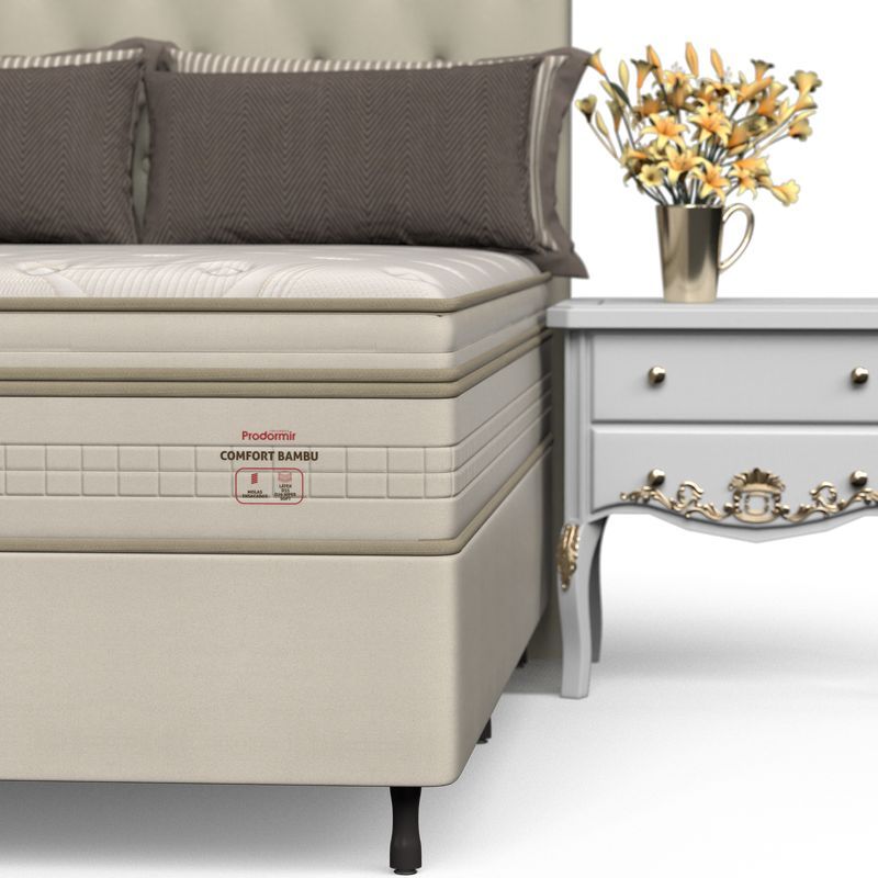 Conjunto Box Solteirão Mola Ensacada Prodormir Comfort Bambu (100x200x60cm) - Imagem 6