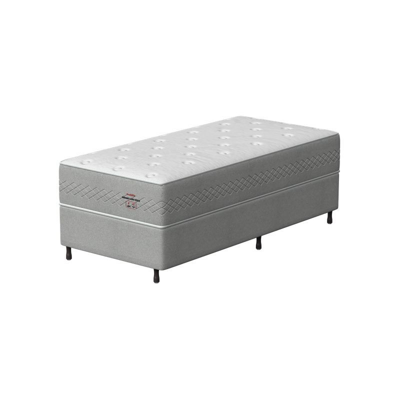 Conjunto Box Solteirão Mola Ensacada Prodormir Dinamo Luxo Visco (100x200x58cm)