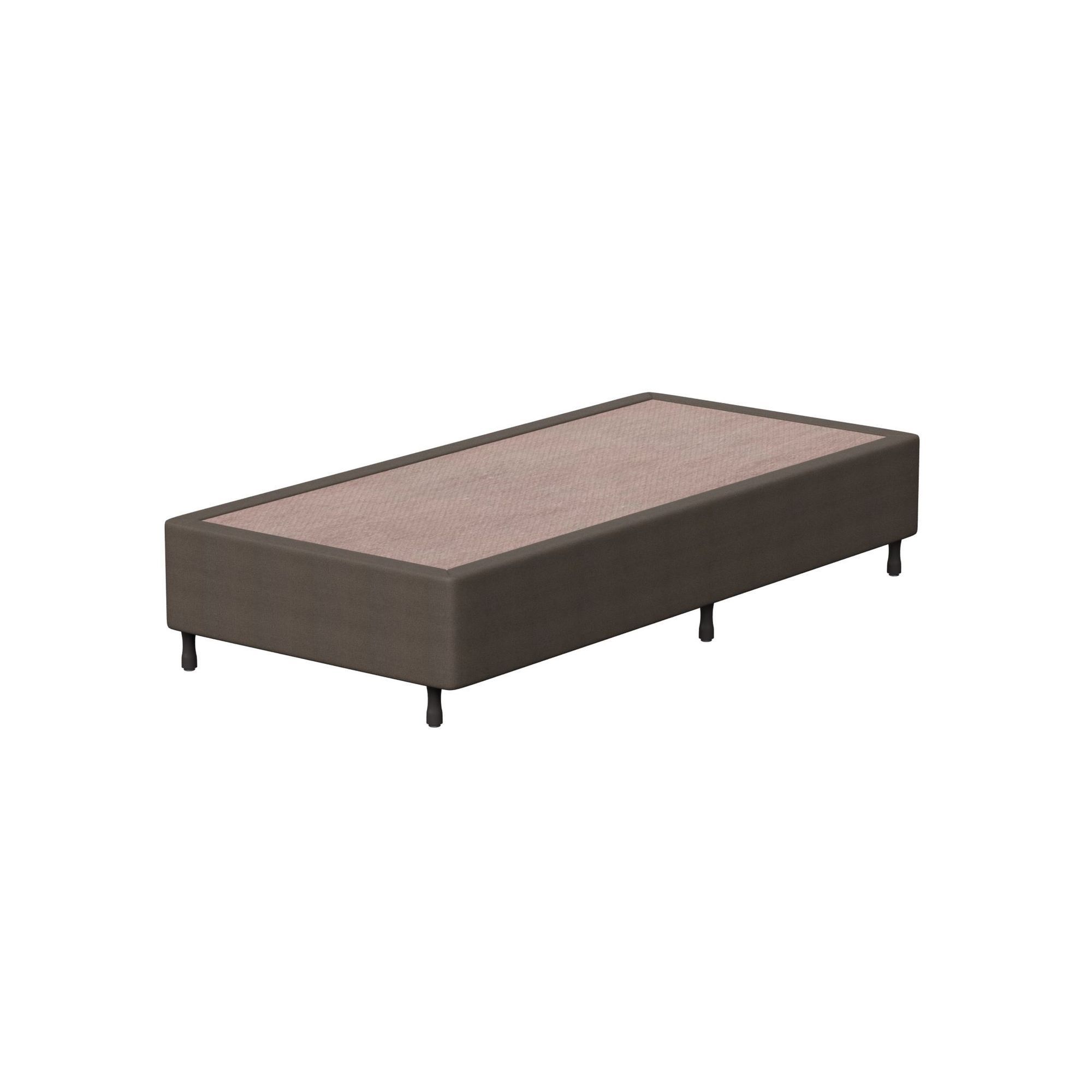 Base Box Solteirão Prodormir Standard Suede Marrom (100x200x26cm)