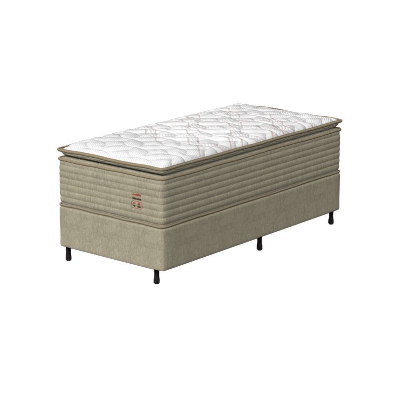 Conjunto Box Solteirão Mola Prodormir Hércules New (100x200x66cm)