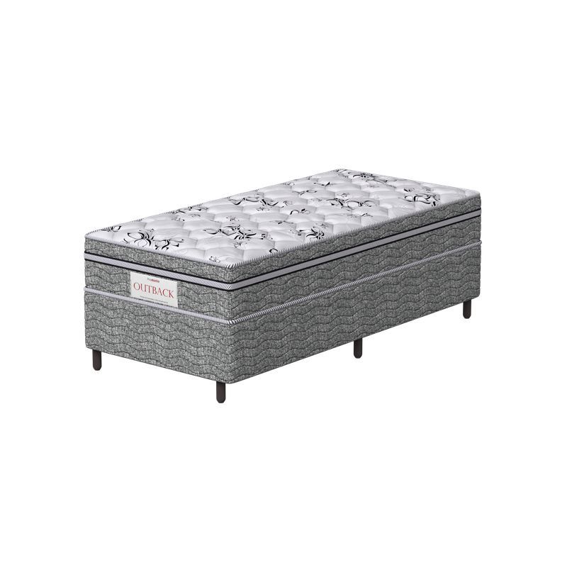 Conjunto Box Solteirão Mola Ensacada Prodormir Outback New (108x198x54cm)