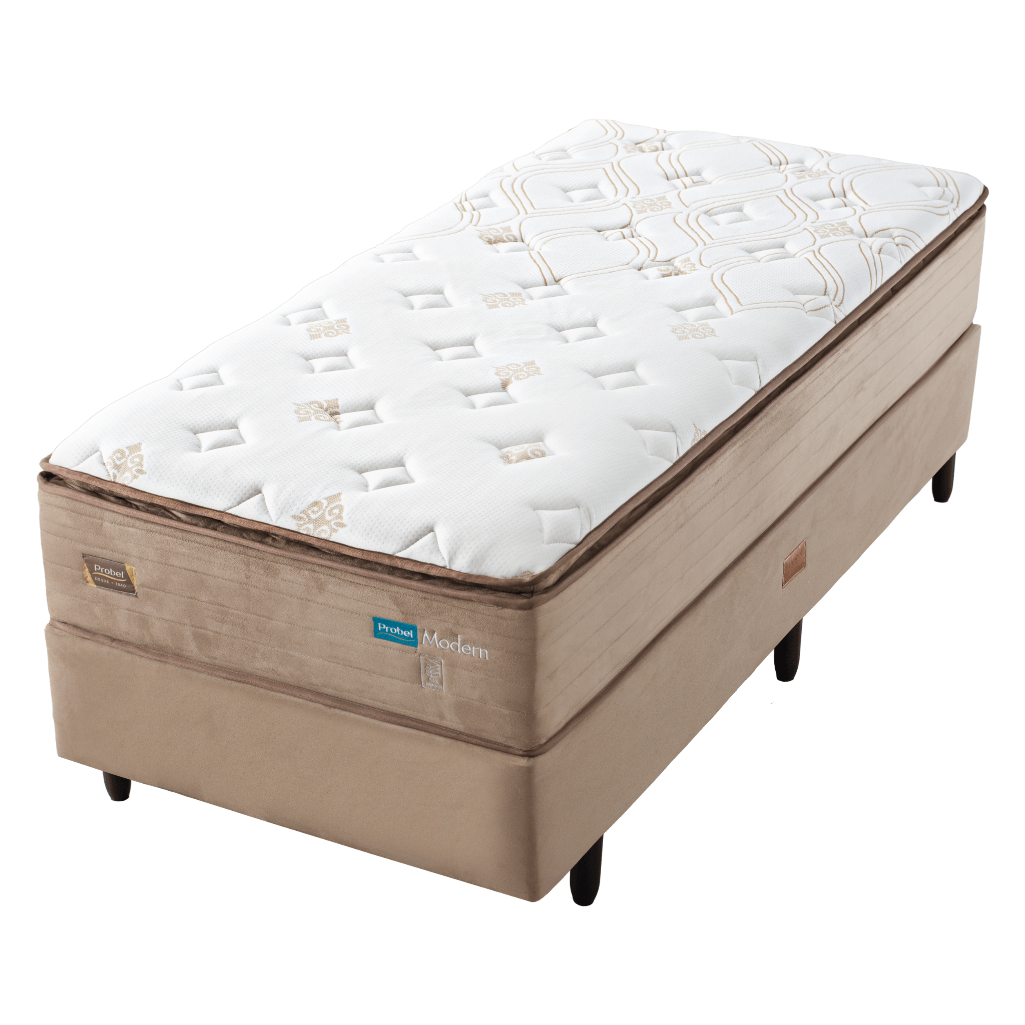 Conjunto Box Solteiro Mola Probel Modern (88x188x58cm)